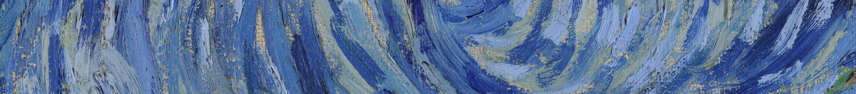 Starry Night (Vincent van Gogh), Detail: Wirbelnde Himmelsspirale