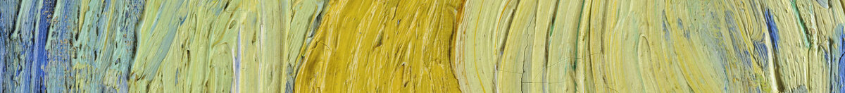 Starry Night (Vincent van Gogh), Detail: Leuchtender Mond