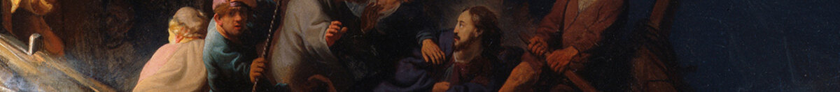 Christ in the Storm on the Lake of Galilee, 1633 (Rembrandt van Rijn), Detail: Christus und die verängstigten Jünger