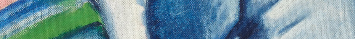 Blue Horse I (Franz Marc), Detail: Kopf und blaue Mähne
