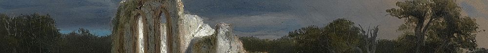 Moonlit landscape with ruins (Arnold Böcklin)