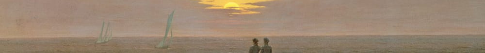 Moon rising Over the Sea (Caspar David Friedrich)