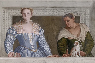 Donna Barbaro and her nurse, the Hall of Olympus (detail)