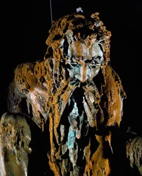 Appennine Colossus, Free interpretation of work by Giambologna for architect Bernardo Buontalenti in garden of Villa Demidoff in Tuscany, Italy