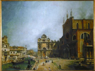 The Square in Front of Santi Giovanni e Paolo, Venice