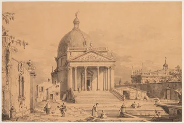 Veduta Ideata with San Simone Piccolo