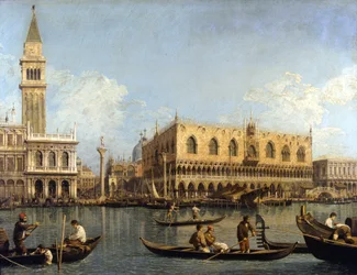 View of the Ducal Palace in Venice by Canaletto