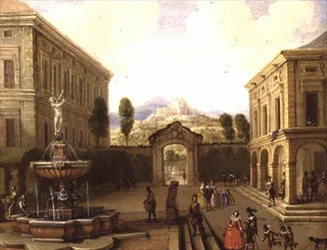 Summer Landscape with a Fountain