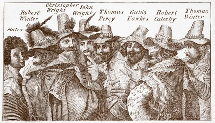 The Gunpowder Plot Conspirators, After a 1606 Engraving