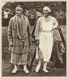 Kitty Godfree and Suzanne Lenglen