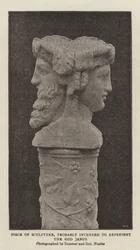 Piece of Sculpture, Probably Intended to Represent the God Janus