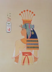Portrait of Queen Nebto, daughter of Ramses-Meiamoun, from 