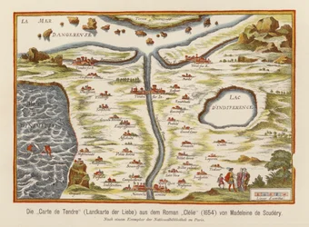 Carte de Tendre, from Medeleine de Scudery