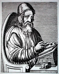 Portrait of Trimethius, copy of a French 18th century engraving reproduced in 