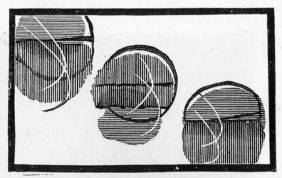 Japanese playing card with 3 spots