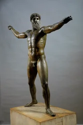Poseidon (or Zeus) - Bronze sculpture attributed to sculptor Kalamis (480-460 BC)