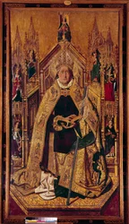 Saint Dominica de Silos on the Throne