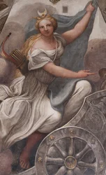 Diana on a chariot