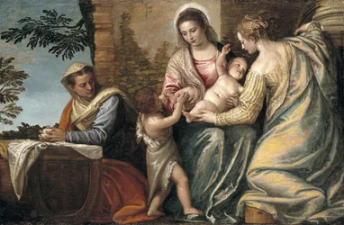 Madonna and Child with St. Elizabeth, the Infant St. John the Baptist and St. Justina
