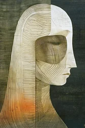 Figurative woman portrait