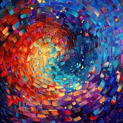Abstract Art with Acrylic Paint Colors