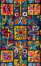 Colorful Naive Art Painting