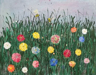The Flower Meadow with the Bees