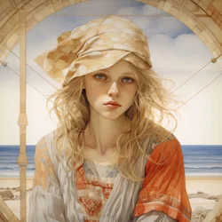 Whimsical Elegance: Alice in Mucha