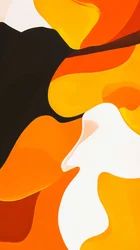 Abstract orange painting