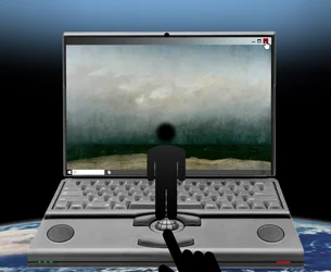 Der Blick ins Bild (aus der Serie Windows)