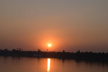 Golden Sunset Reflections on a Tranquil River