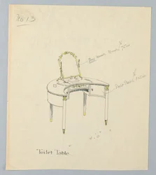 Design for Toilet Table No. 13