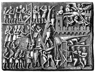 Bas-relief from the Basilica of Saint Nazaire, Carcassonne, France