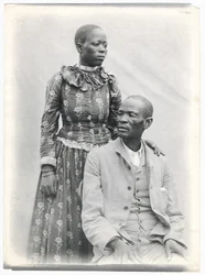 Khama and His Wife, c.1910