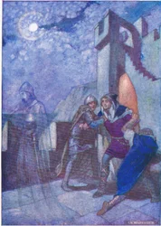 Bursting from Them, Hamlet Followed Whithersoever the Spirit Led, from Tales from Shakespeare