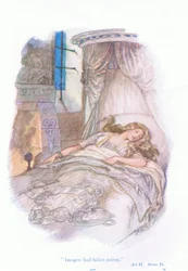 Imogen had fallen asleep (Cymbeline)