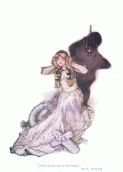 Juliet awoke out of a trance (Romeo and Juliet), from Tales from Shakespeare published by Ward Lock & Co Ltd