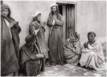A Mullah Teaching a Prayer to a Young Man, Iraq, 1925