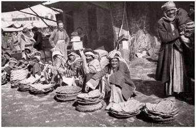 Suq El Khubur, a Native Bread Market, Baghdad, Iraq