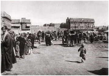 The bazaar square in Basra, Iraq