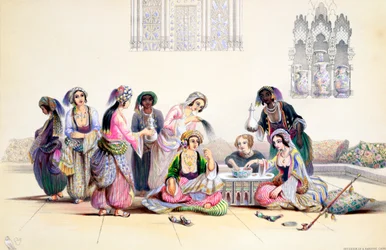 Interior of a Harem, Cairo, Egypt