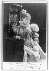 Sarah Bernhardt (1844-1923) in the role of Marie de Neubourg in 
