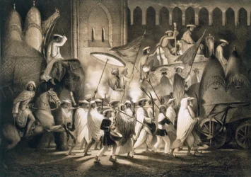 Delhi: Cortege and Retinue of the Great Moghul