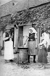 Making jelly in Czinkota, Hungary