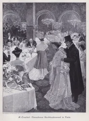 Evening in an Elegant Restaurant in Paris