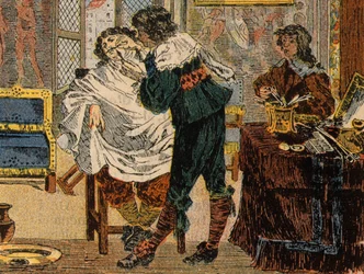 Barber under Louis XIII (after A. Bosse)