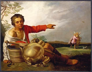 Shepherd Boy Pointing at Tobias and the Angel