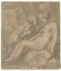 Vertumnus and Pomona (?)