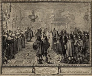 Ceremony of the Contract of Marriage between Wladyslaw IV, King of Poland and Marie Louise Gonzaga