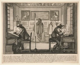 The Engravers in Their Workroom, from Series The Artists in Their Workshop